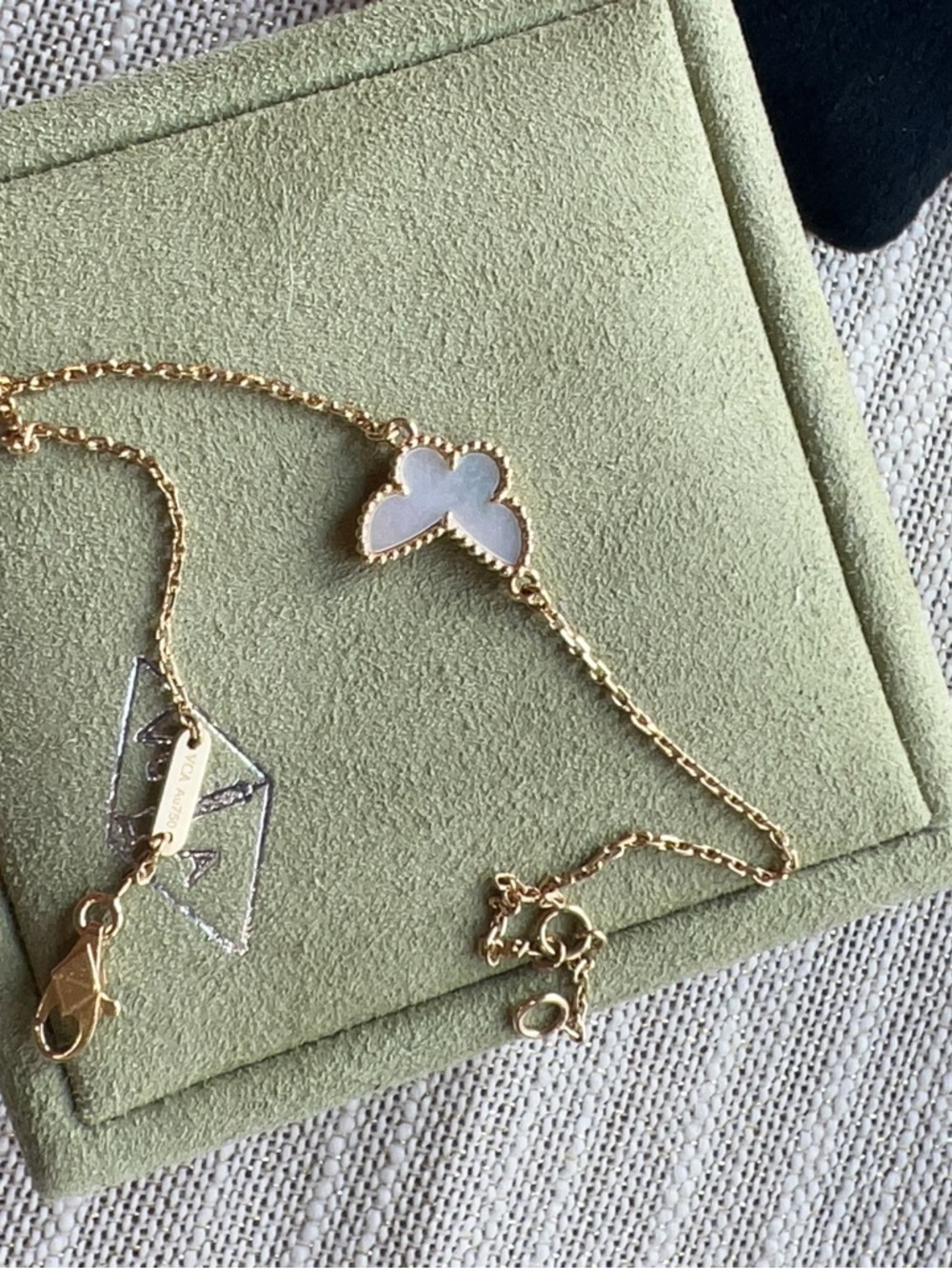 Van Cleef & Arpels Mother of Pearl Sweet Butterflies Bracelet